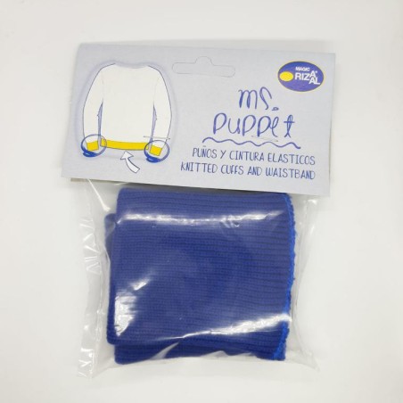 Puños elástico Rizaal patente azulón