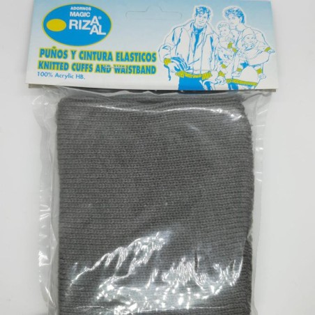 Cintura patente elástica Rizaal gris oscuro 