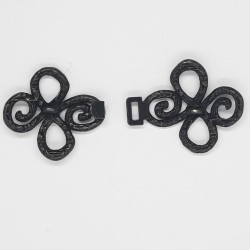 Broche cierre metálico fantasía negro 2