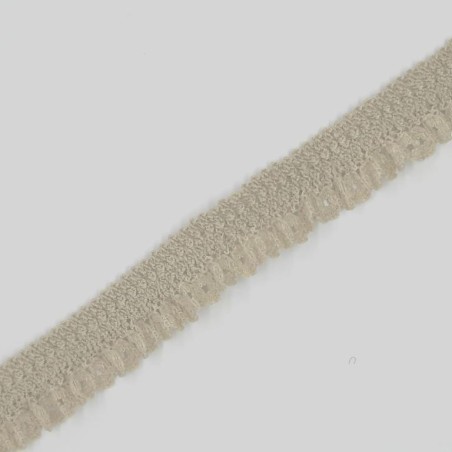 Encaje rizado elástico decorativo camel