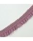 Encaje rizado elástico decorativo rosa palo