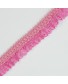 Encaje rizado elástico decorativo rosa