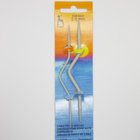 Agujas Pony para trenzar y hacer ochos.