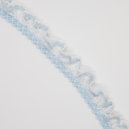 Encaje bolillo rizado 2 cms bicolor