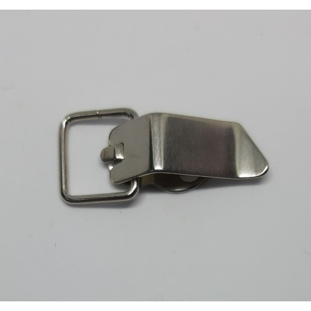 Cierre metálico plateado 