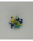 Imperdible flor multicolor azul