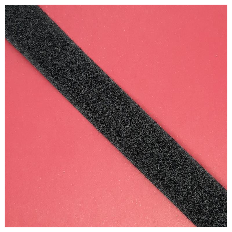 Velcro 2 cms cosido negro hembra (suave)