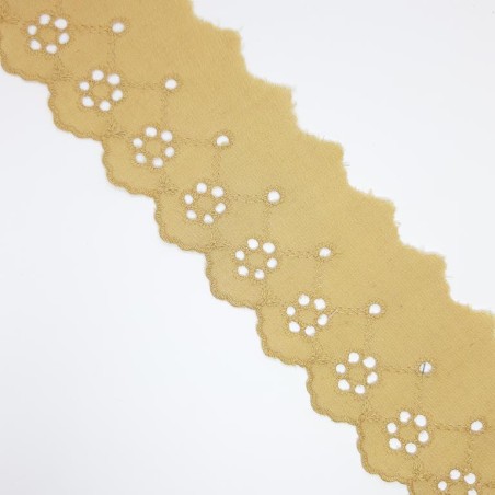 Tira bordada puntilla colores vivos 6 cms