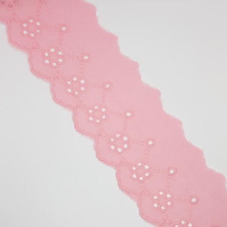 Tira bordada puntilla colores vivos 6 cms