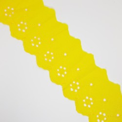 Tira bordada puntilla colores vivos 6 cms 2