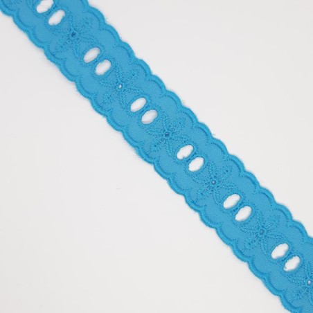 Tira bordada con pasacinta 2,5 cms