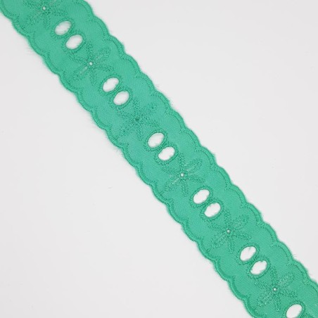 Tira bordada con pasacinta 2,5 cms