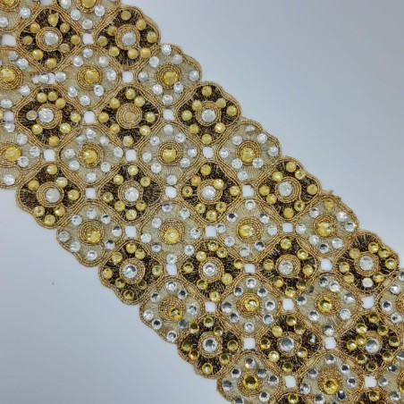 Galón fantasía dorado brillante. 