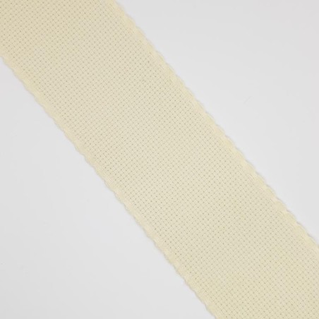 Cinta entredos panamá beige 10 cms punto de cruz para bordar