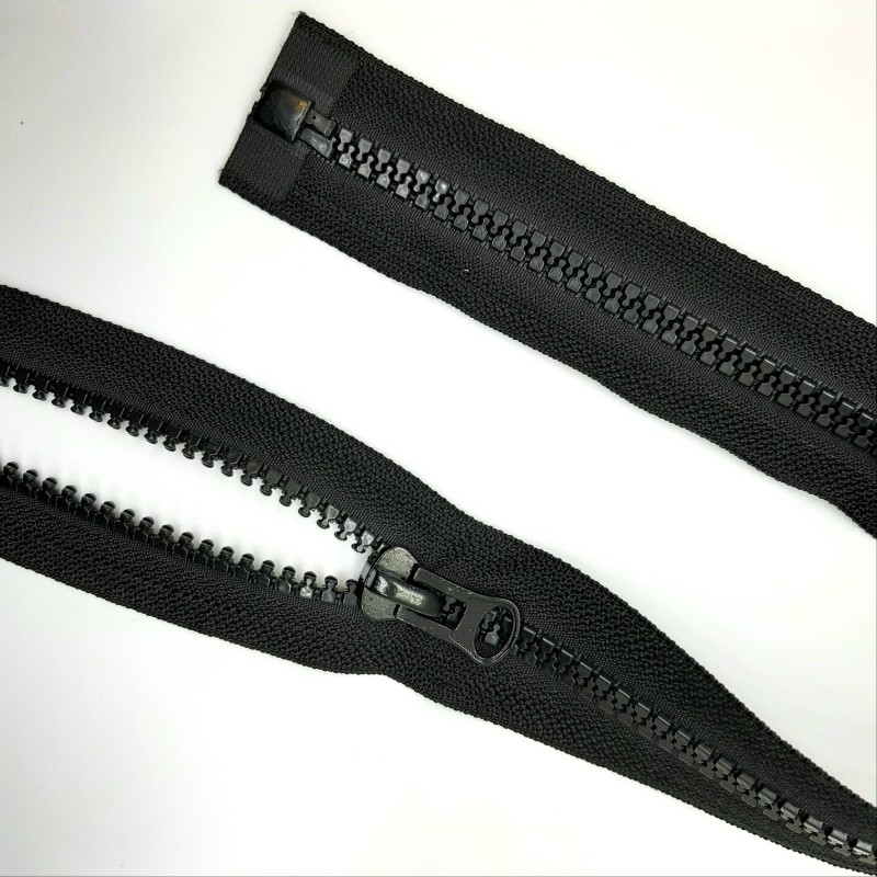 Cremallera separador inyectada 70 cms malla 8 negra
