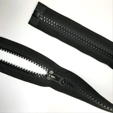 Cremallera separador inyectada 70 cms malla 8 negra