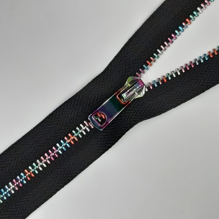 Cremallera multicolor separador metálica