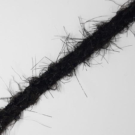 Galón chanel destellos pelos negro