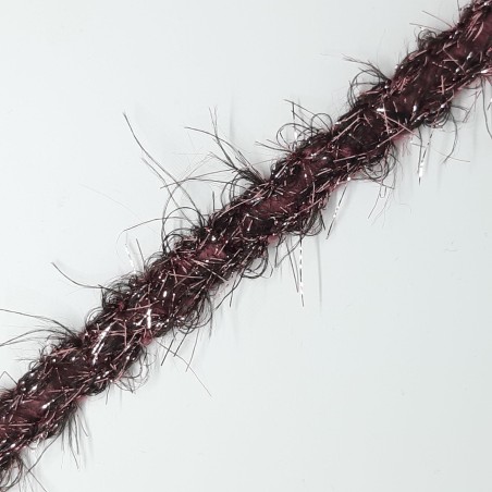 Galón chanel destellos pelos rosa