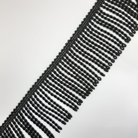 Fleco negro rapacejo lurex 7 cms 