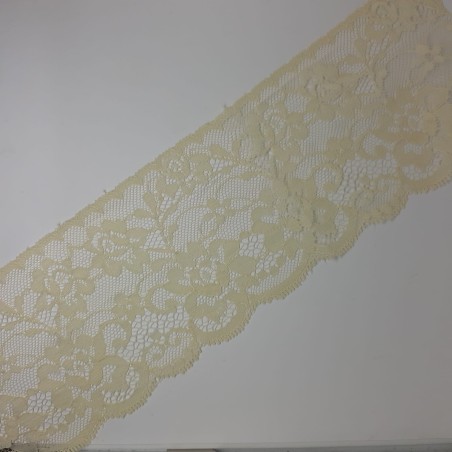 Encaje puntilla nylon 8 cms beige tostado