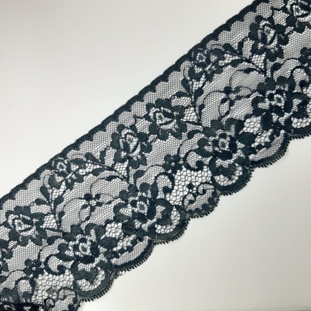 Encaje puntilla nylon 8 cms azul marino