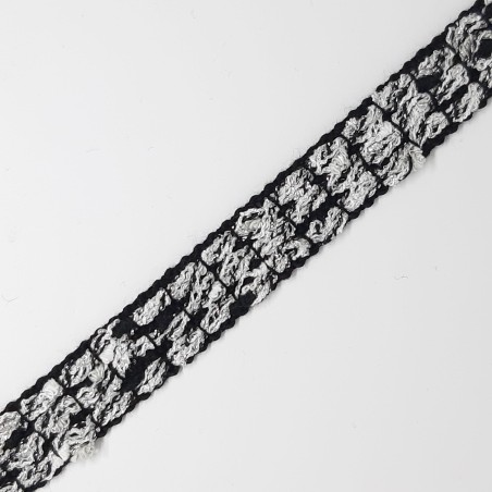 Galón chanel 1,5 cms negro
