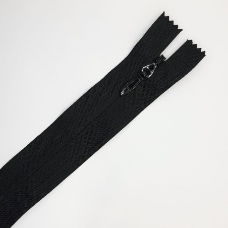 Cremallera invisible súper reforzada de 60 cms negra