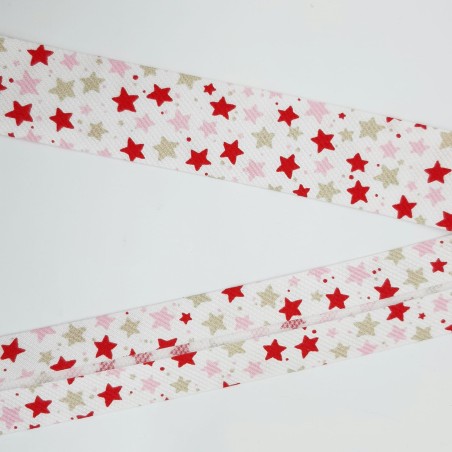 Cinta al bies piqué roja 3 cms Byetsa