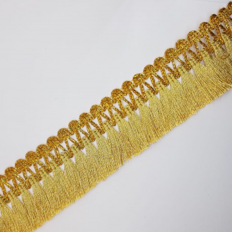 Fleco dorado metalizado brillo de 4,5 cms. 