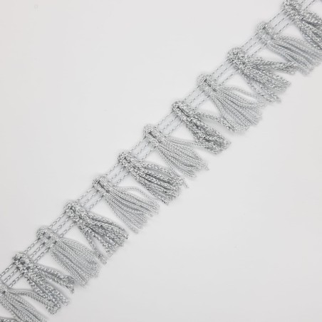 Fleco corto 2 cms plata brillante