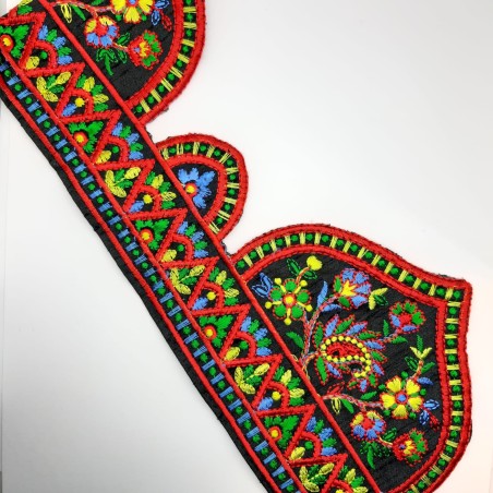 Galón bordado multicolor 