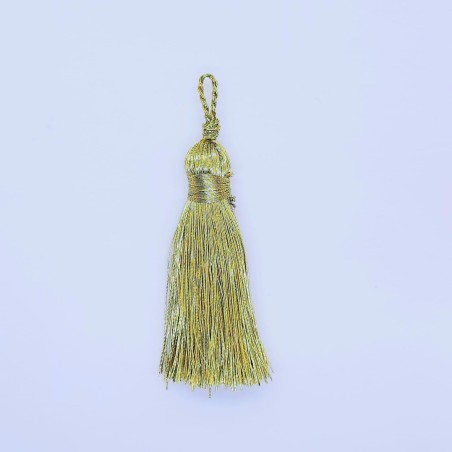 Borla metalizada dorada brillante 