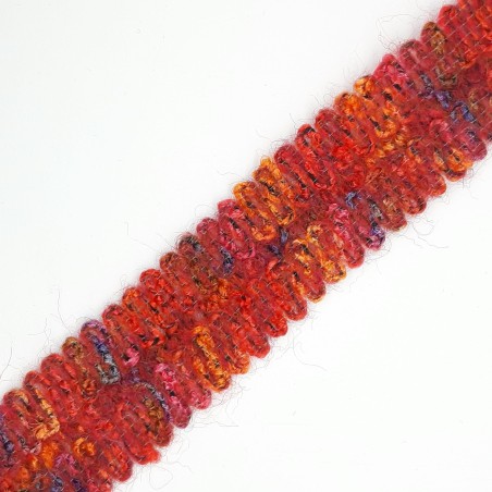 Galón lana 3 cms mezcla rosa