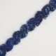Pasamanería lana ondas mezcla colores azul