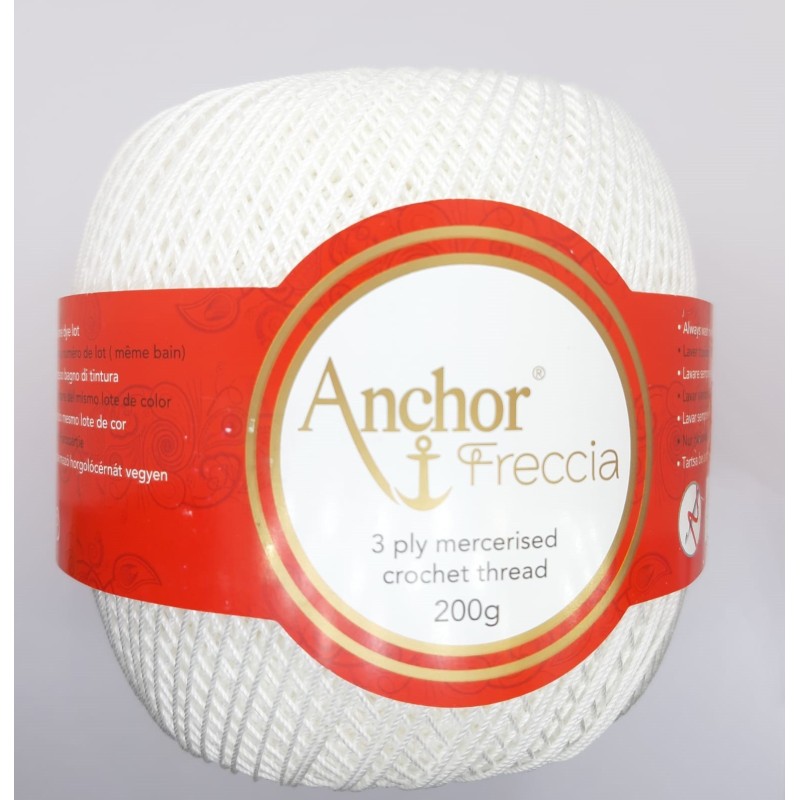 Ovillo hilo Anchor Freccia blanco 200 gramos