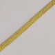 Cordón plano metalizado trenzado dorado 6 mm