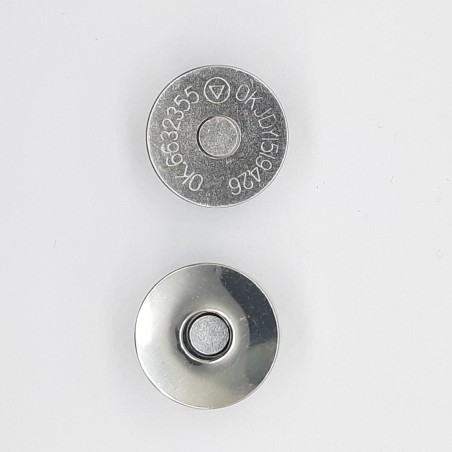 Broche cierre imán plata con pinzas 