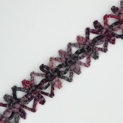 Pasamanería lana mezcla colores 2 cms