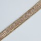 Tira galón cristal oro rose termoadhesiva 1 cm