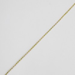 Cordón trenzado metalizado plateado 1,5 mm decorativo 