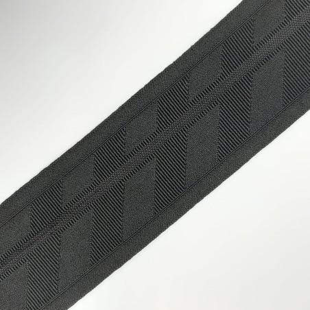 Cinta elástica suave lurex negra 5,5 cms ideal cintura