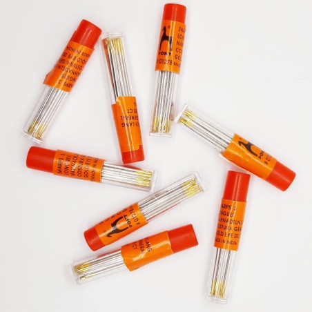 Canutero agujas niqueladas Pony. 