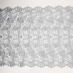 Entredos encaje guipur gris 15 cms especial ceremonias