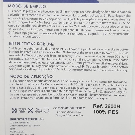 Rodillera codera pata de gallo termoadhesiva