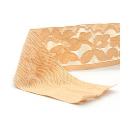 Cinta elástica con silicona 5 cms. Especial para fajas, prendas de lencería y corsetería. 