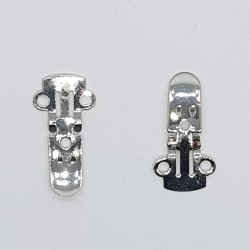 Pinza clip níquel especial para zapatos