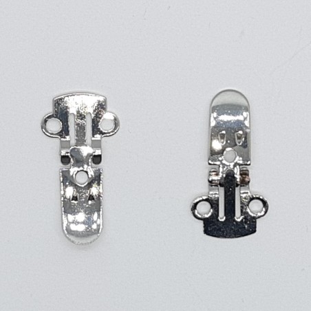 Pinza clip níquel especial para zapatos