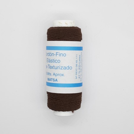 Bobina hilo elástico resistente marrón