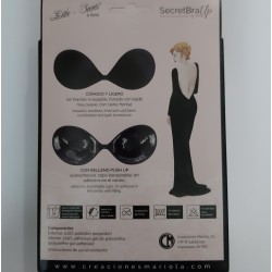 Copa Push Up adhesiva Secret Bra invisible para espalda descubierta 2